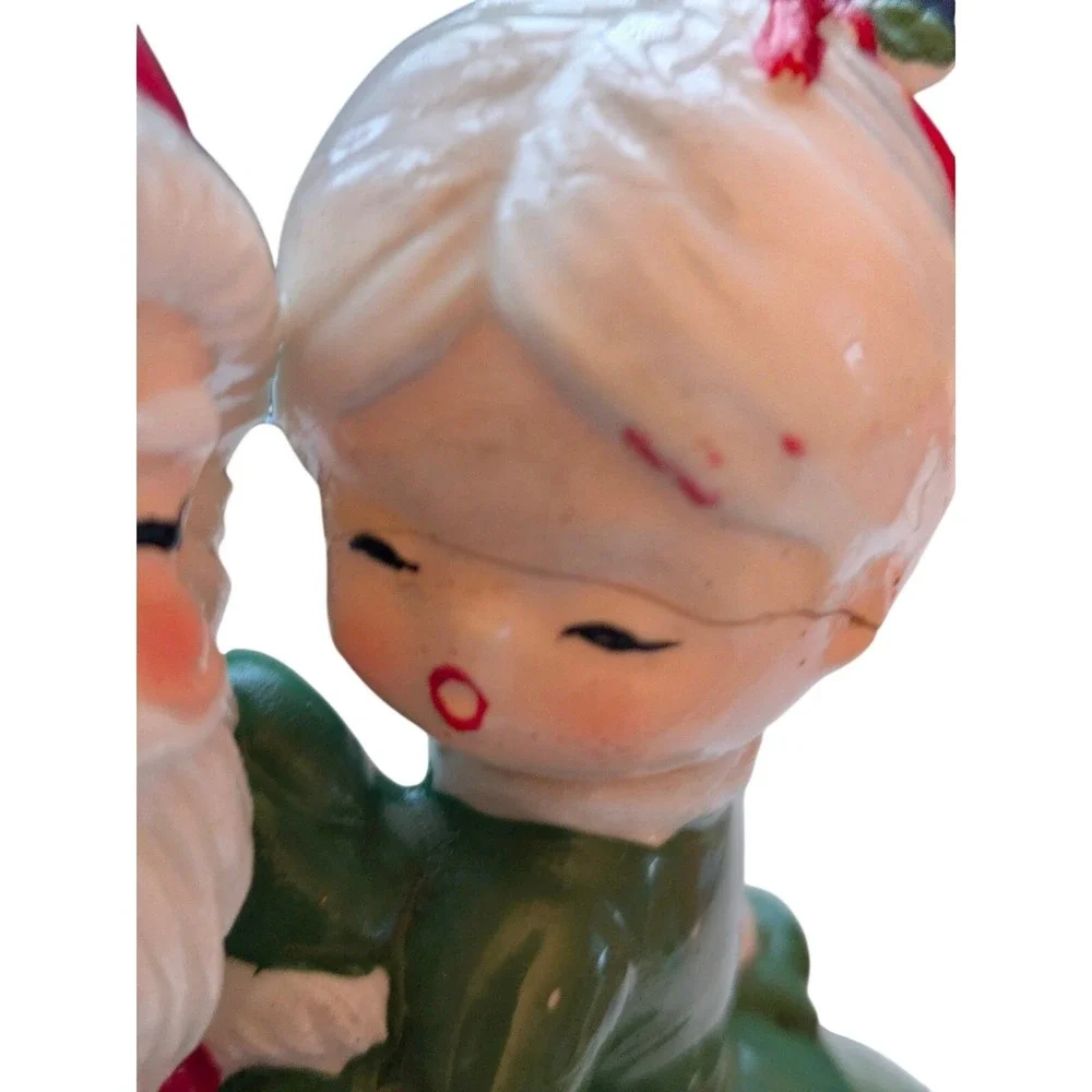 Vintage Mr Mrs Santa Music Box Jingle Bells Dance San Francisco Music Box‎ Co. –